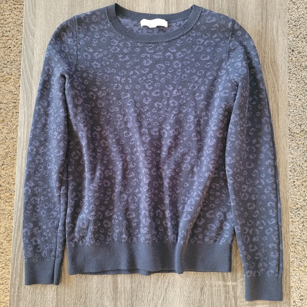 LOFT Leopard Animal Print Sweater